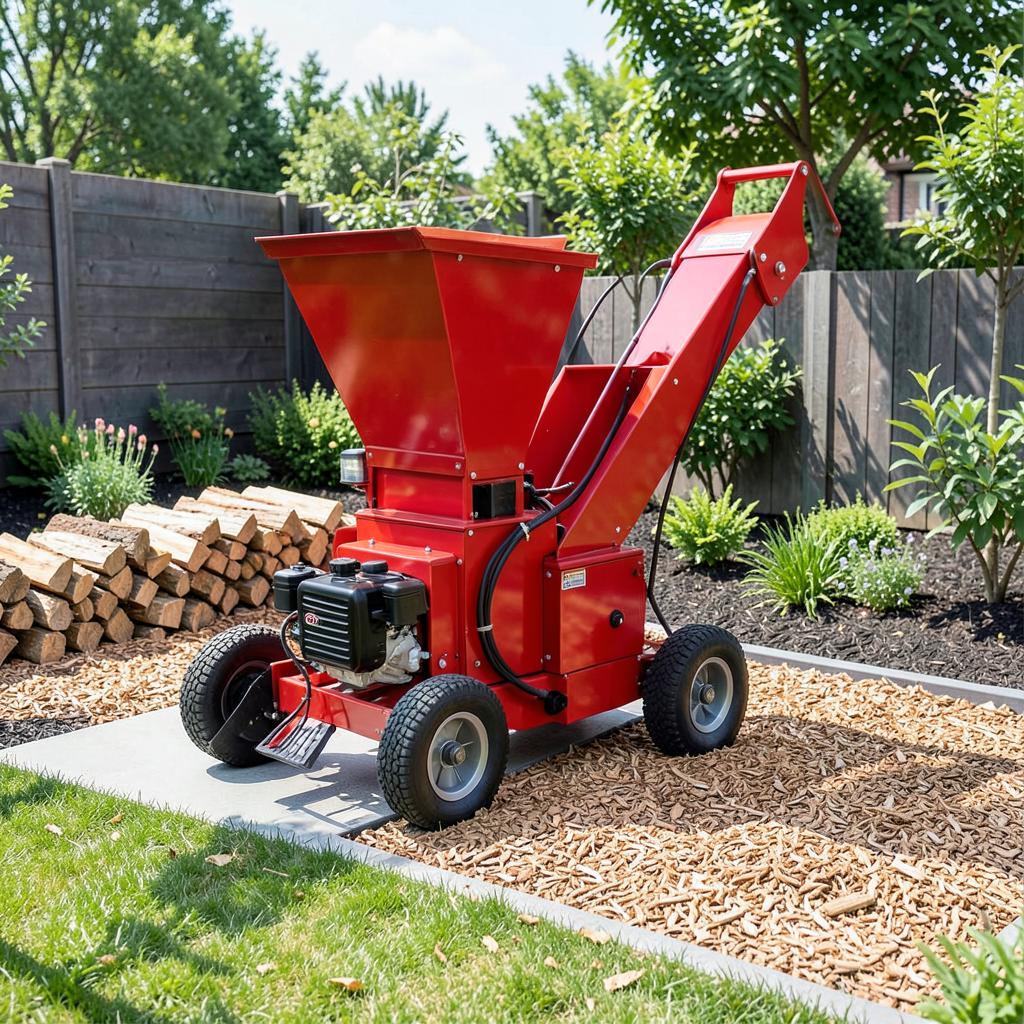 Broyeur de Végétaux Thermique B120 — 12 cm — détail du moteur et des commandes | Brass AgriTech