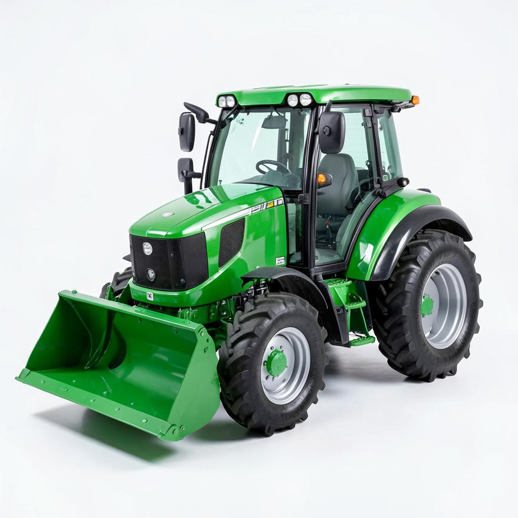 Mini-Tracteur 4×4 LX26 — Chargeur Frontal — détail du moteur et des commandes | Brass AgriTech
