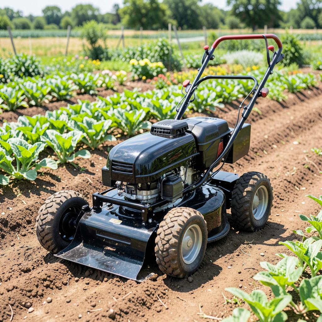 Motoculteur Multifonction MX10 — 10 CV — détail du moteur et des commandes | Brass AgriTech