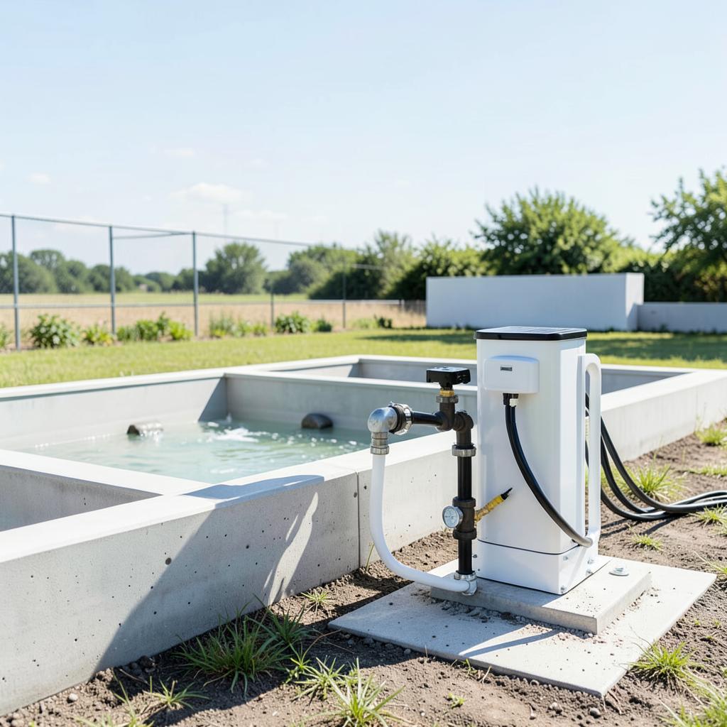 Kit Pompe d'Irrigation Solaire SP15 — 1,5 kW — vue arrière | Brass AgriTech