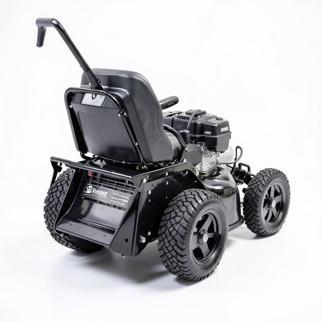 Tondeuse-Broyeur Autoportée YAK4 — 4×4 — détail du moteur et des commandes | Brass AgriTech