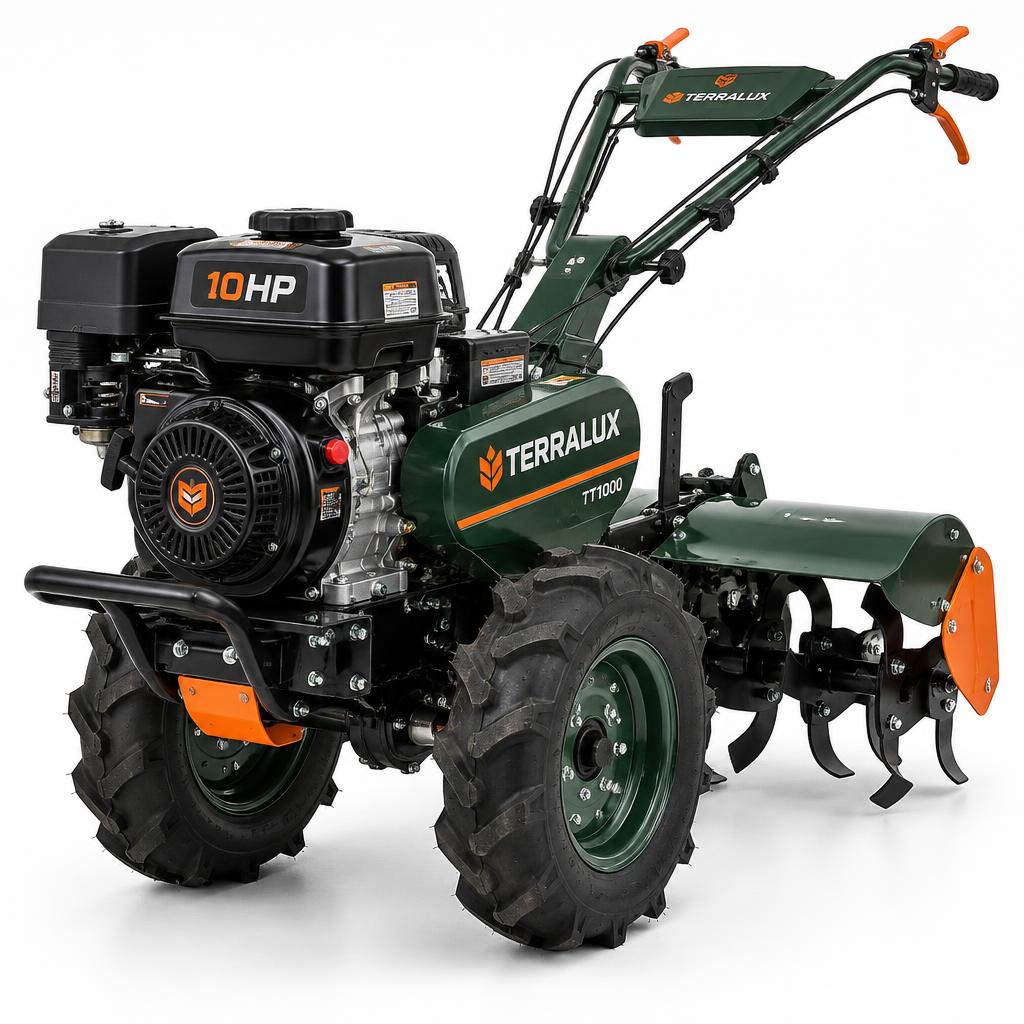 Motoculteur Multifonction MX10 — 10 CV — photo officielle | Motoculteur thermique polyvalent avec fraise, roues agraires et prise de force.